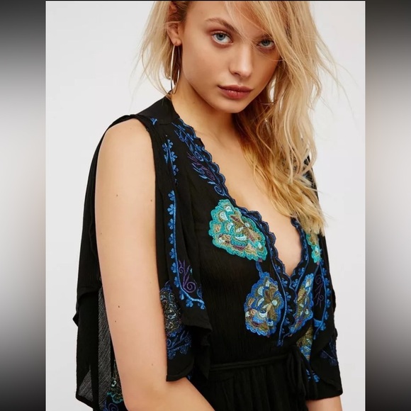 Free People Cora Embroidered Dress NWT! - Picture 6 of 14